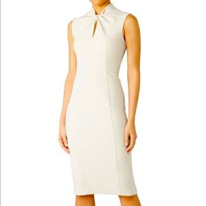 Donna Morgan Tie Knot Hole Ivory Dress 0